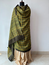 Load image into Gallery viewer, Ajrakh Tussar Kurta Dupatta Set