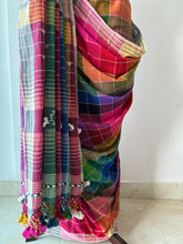 Load image into Gallery viewer, Handwoven Bhujodi Kala Cotton Saree