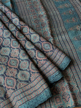 Load image into Gallery viewer, Ajrakh Desi Tussar Silk Saree