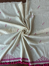 Load image into Gallery viewer, Handwoven Bhujodi Kala Cotton Saree