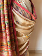 Load image into Gallery viewer, Lambani Karvati Kinaar Vidarbha Tussar Handwoven Saree