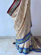 Load image into Gallery viewer, Karvati Kinar Vidarbha Tussar Jaala Palla Saree