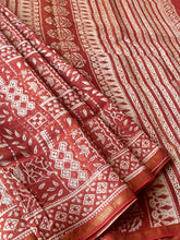 Load image into Gallery viewer, Block-Printed Natural Dye Silk-Cotton Saree