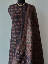 Load image into Gallery viewer, Ajrakh Tussar Kurta Dupatta Set