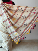 Load image into Gallery viewer, Handwoven Bhujodi Kala Cotton Saree