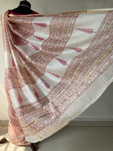 Load image into Gallery viewer, Block-Printed Silk-Cotton Saree