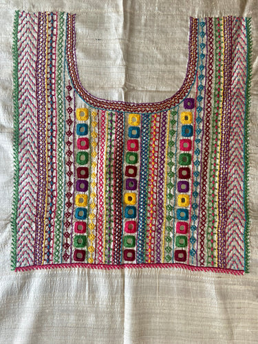 Lambani Tussar Unstitched Kurta