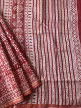 Load image into Gallery viewer, Block-Printed Natural Dye Silk-Cotton Saree