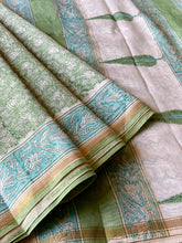 Load image into Gallery viewer, Block-Printed Silk-Cotton Saree