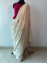 Load image into Gallery viewer, Handwoven Bhujodi Kala Cotton Saree