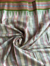 Load image into Gallery viewer, Karvati Kinar Vidarbha Tussar Checks Saree