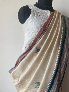 Lambani Karvati Kinaar Vidarbha Tussar Handwoven Saree