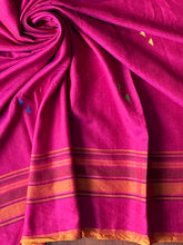 Load image into Gallery viewer, Handwoven Bhujodi Mulberry silk Saree