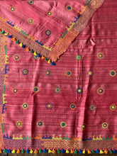 Load image into Gallery viewer, Lambani Embroidered Tussar Gheecha Dupatta