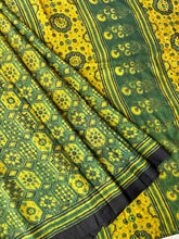 Load image into Gallery viewer, Ajrakh Mulberry Silk Saree