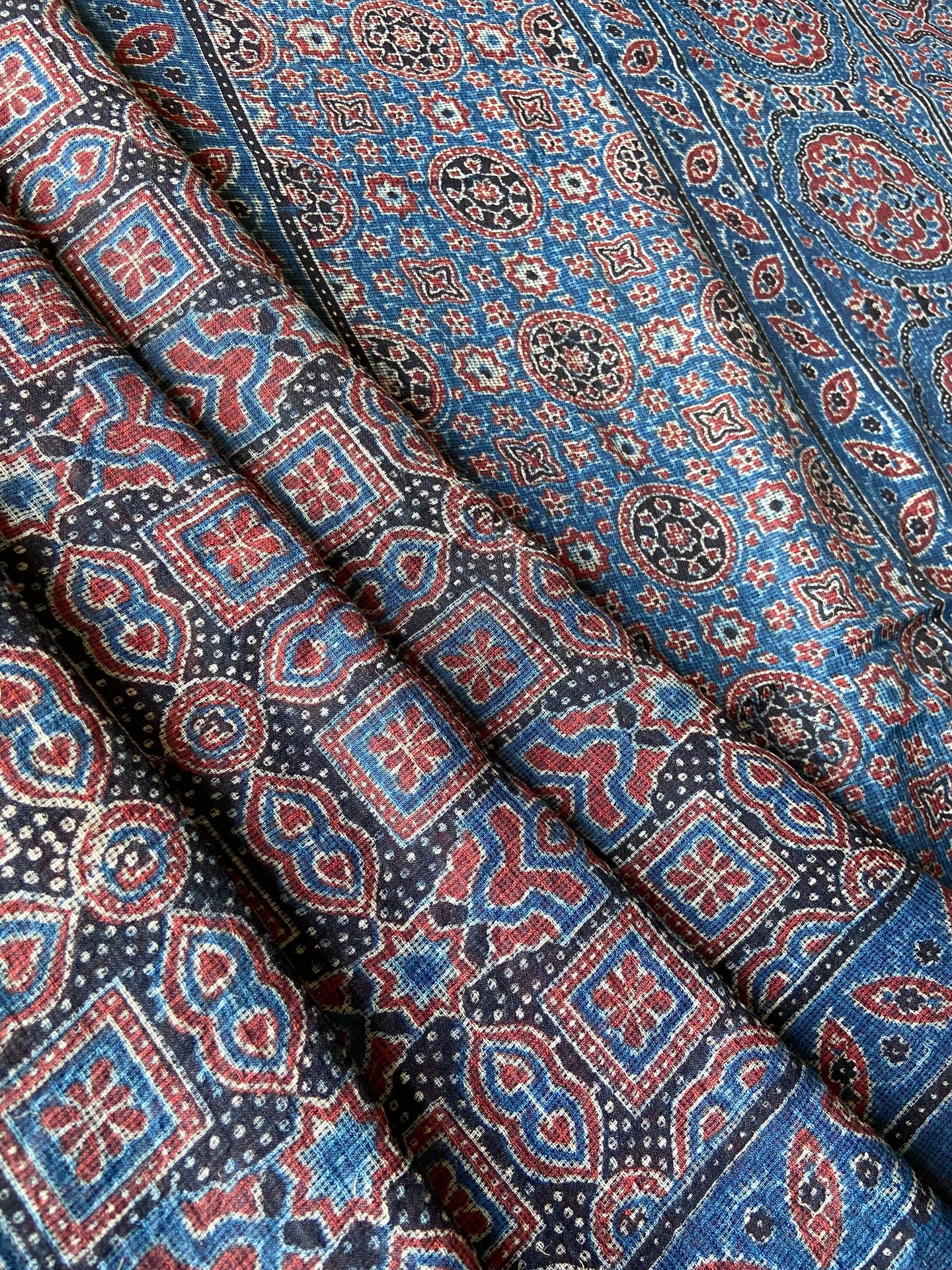 Ajrakh Kota Doria Saree