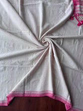 Load image into Gallery viewer, Handwoven Bhujodi Kala Cotton Saree