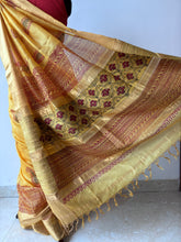 Load image into Gallery viewer, Yellow Bagh Kosa Kota Weave Silk Saree