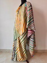 Load image into Gallery viewer, Lambani Embroidered Tussar Leheriya Saree