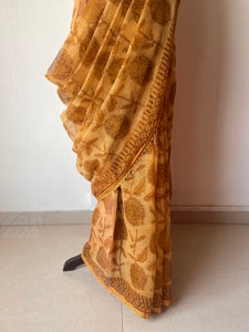 Kota Doria Crochet Lace Sarees