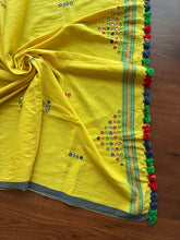 Load image into Gallery viewer, Bhujodi Kala Cotton Blouse Piece #26 (Yellow)