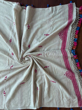 Load image into Gallery viewer, Handwoven Bhujodi Kala Cotton Saree