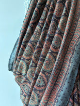 Load image into Gallery viewer, Ajrakh Desi Tussar Silk Saree