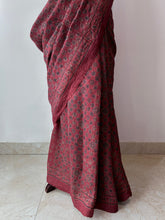 Load image into Gallery viewer, Ajrakh Desi Tussar Silk Saree