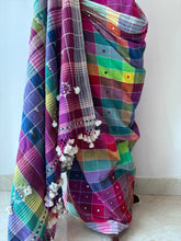 Load image into Gallery viewer, Handwoven Bhujodi Kala Cotton Saree