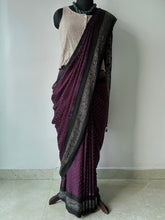 Load image into Gallery viewer, Ajrakh Bandhej fine Modal Silk Saree