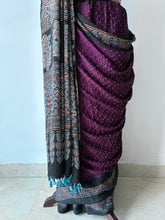 Load image into Gallery viewer, Ajrakh Bandhej fine Modal Silk Saree