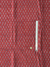 Load image into Gallery viewer, Ajrakh Cotton Fabric 2 - Hand Block Print Natural Dye Yardage