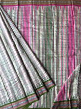 Load image into Gallery viewer, Karvati Kinar Vidarbha Tussar Checks Saree