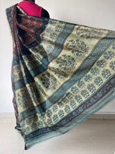 Load image into Gallery viewer, Block-Printed Silk-Cotton Saree