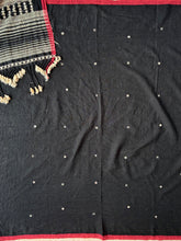 Load image into Gallery viewer, Handwoven Bhujodi Kala Cotton Saree