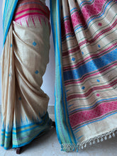 Load image into Gallery viewer, Karvati Kinaar Vidarbha Tussar Jaala Palla Saree