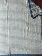 Load image into Gallery viewer, Handwoven Bhujodi Kala Cotton Saree