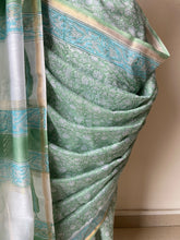 Load image into Gallery viewer, Block-Printed Silk-Cotton Saree