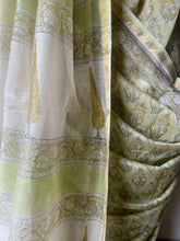 Load image into Gallery viewer, Block-Printed Silk-Cotton Saree