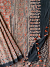 Load image into Gallery viewer, Ajrakh Mul Cotton Saree
