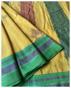 Kasuti Ilkal Handwoven Cotton Saree