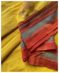 Kasuti Ilkal Handwoven Cotton Saree