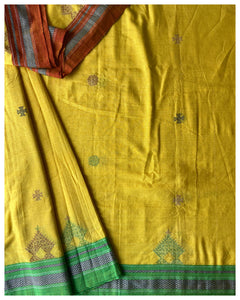 Kasuti Ilkal Handwoven Cotton Saree