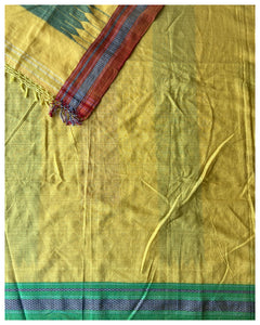 Kasuti Ilkal Handwoven Cotton Saree