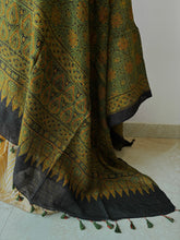 Load image into Gallery viewer, Ajrakh Tussar Kurta Dupatta Set