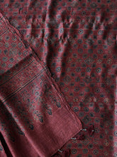 Load image into Gallery viewer, Ajrakh Tussar Kurta Dupatta Set