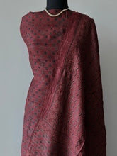 Load image into Gallery viewer, Ajrakh Tussar Kurta Dupatta Set