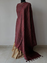 Load image into Gallery viewer, Ajrakh Tussar Kurta Dupatta Set