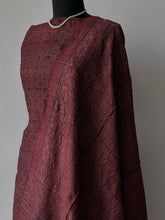 Load image into Gallery viewer, Ajrakh Tussar Kurta Dupatta Set