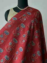 Load image into Gallery viewer, Ajrakh Cotton Fabric 4 - Hand Block Print Natural Dye Yardage